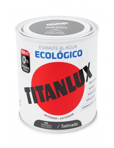 TITANLUX ECO SATINAT GRIS MIG 750ML