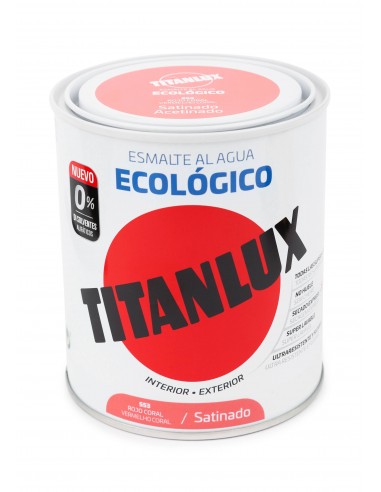 TITANLUX ECO SATINADO ROJO CORAL 750ML