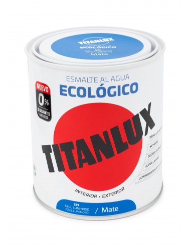 TITANLUX ECO MAT BLAU LLUMINÓS 750ML