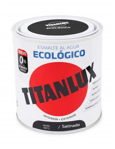 TITANLUX ECO SATINADO NEGRO 250ML