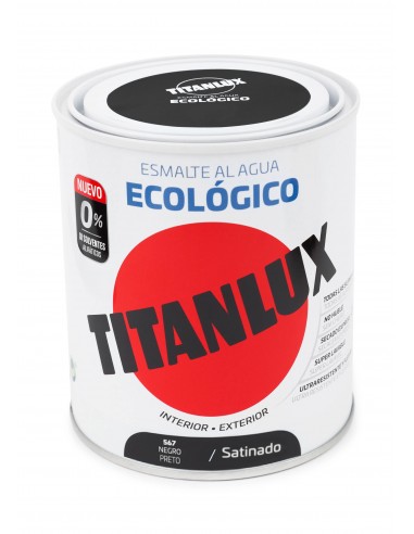TITANLUX ECO SATINADO NEGRO 750ML