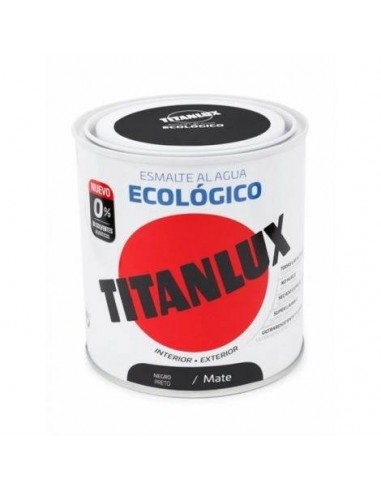 TITANLUX ECO MAT NEGRE 250ML